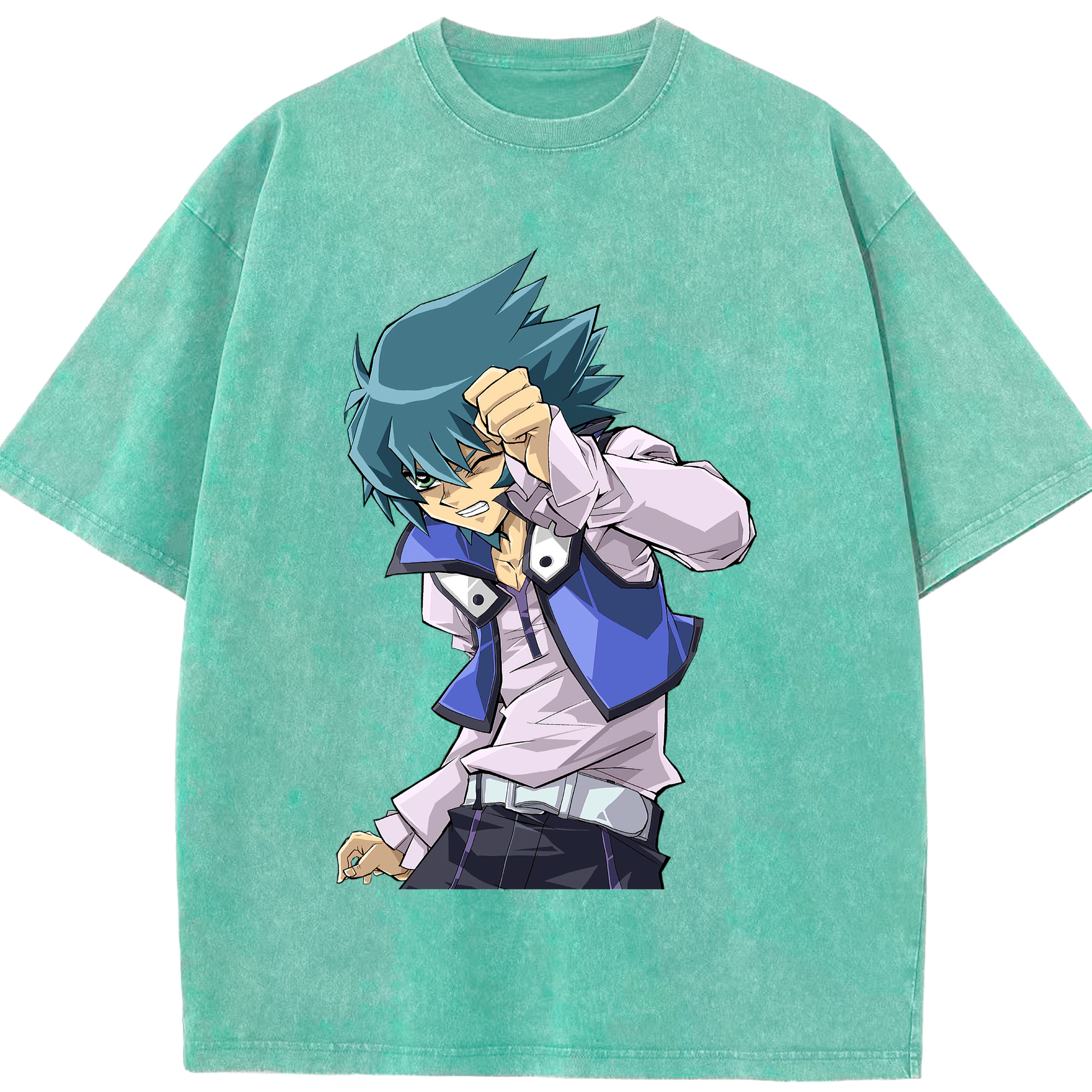 （画像用） 遊☆戯☆王 Yu-Gi-Oh! 綿100% ヴィンテージ風 半袖Tシャツ（フロントプリント）